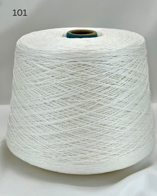 Sesia Cable 8MG mercerized cotton lace weight yarn in hand wound balls from iDOKNiT