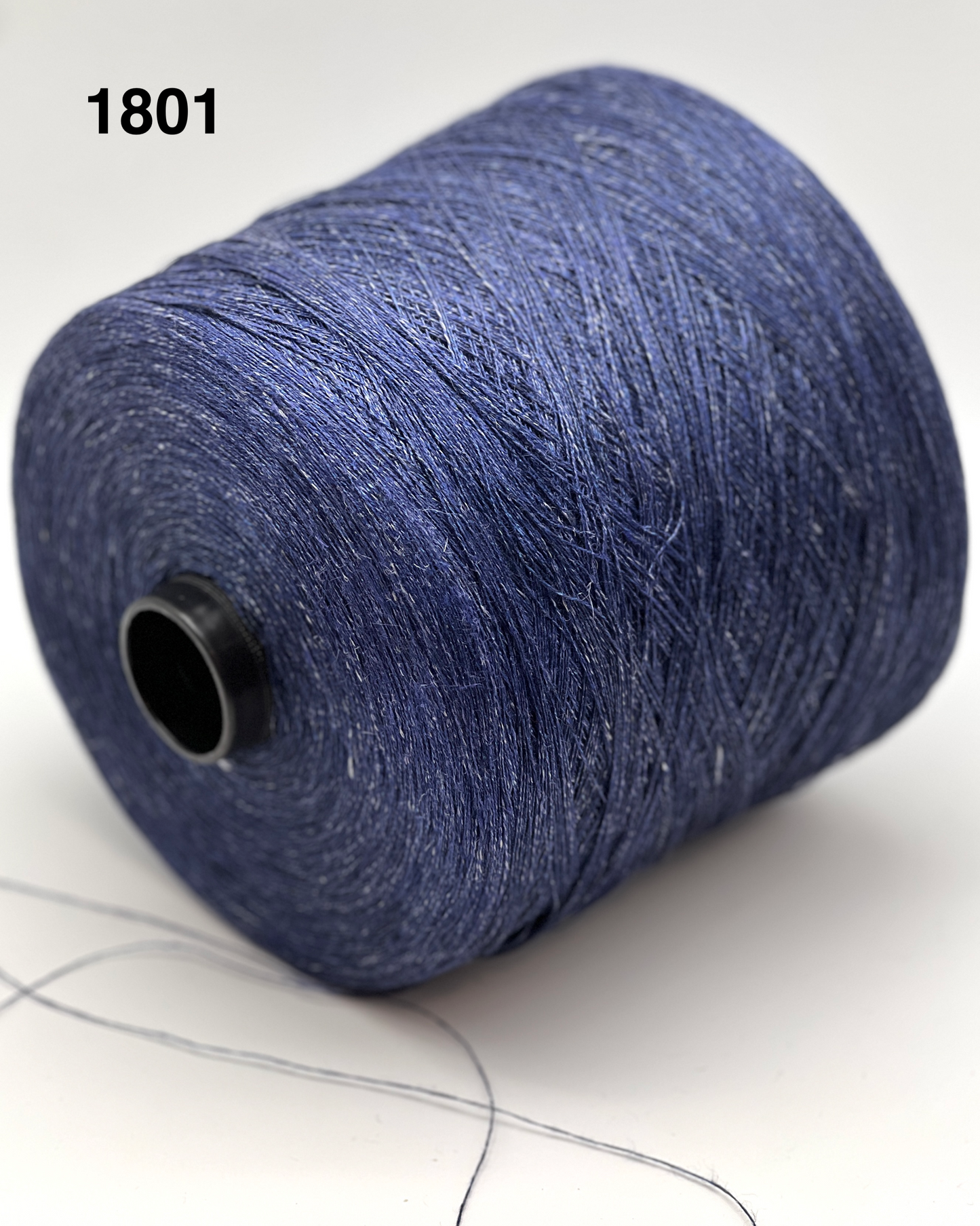 Spool of blue thread on a white background with number 1801.