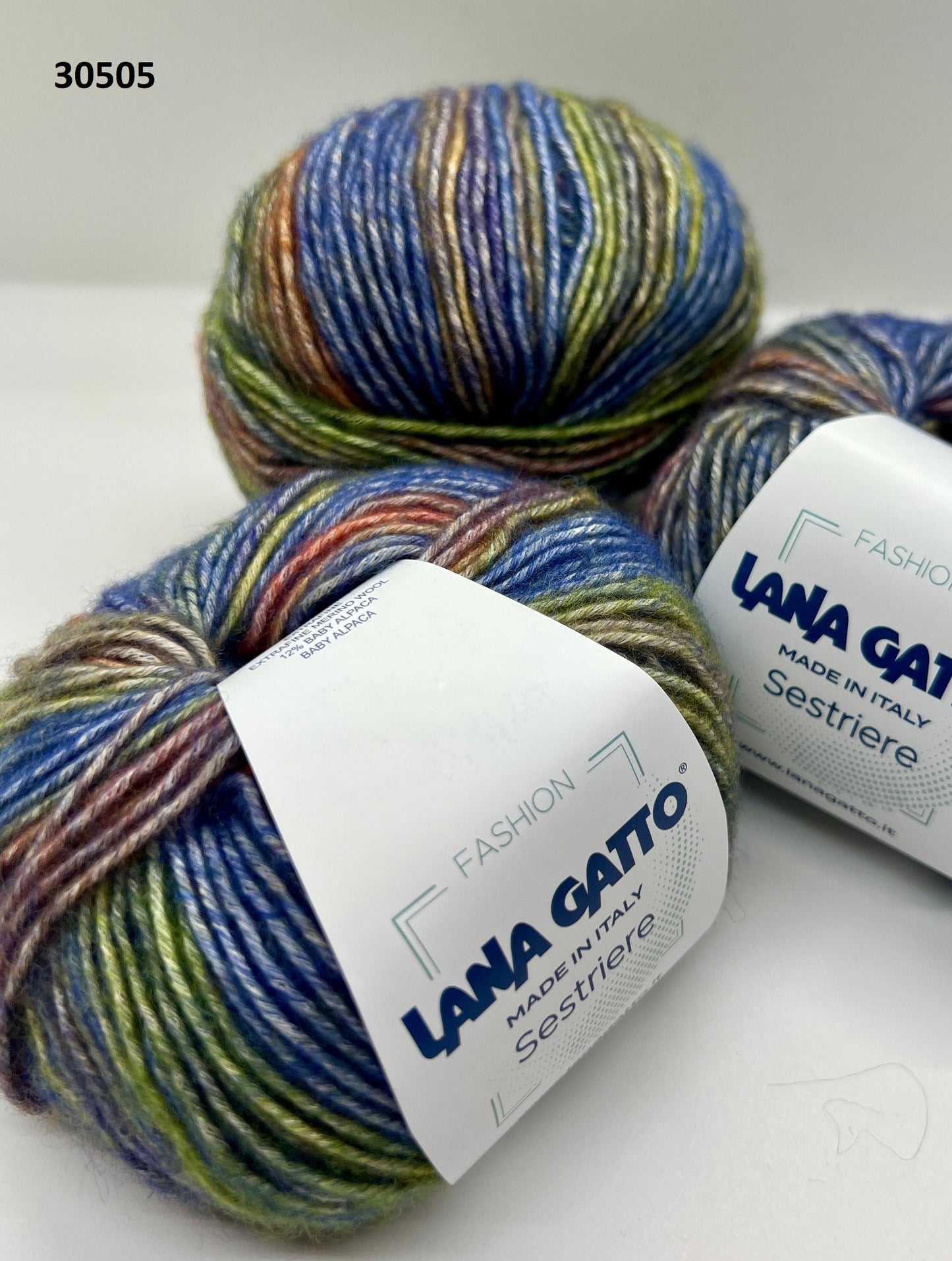 Organic Cotton Merino Baby Alpaca Yarn, SESTRIERE, Limited Fashion Collection by Lana Gatto, Italy, Aran Weight, 50g/100m (109yrds/1.72oz)