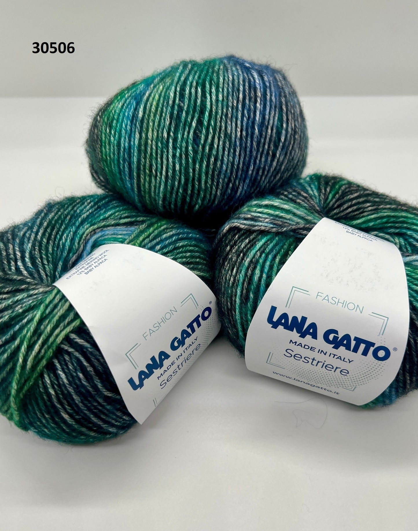 Organic Cotton Merino Baby Alpaca Yarn, SESTRIERE, Limited Fashion Collection by Lana Gatto, Italy, Aran Weight, 50g/100m (109yrds/1.72oz)