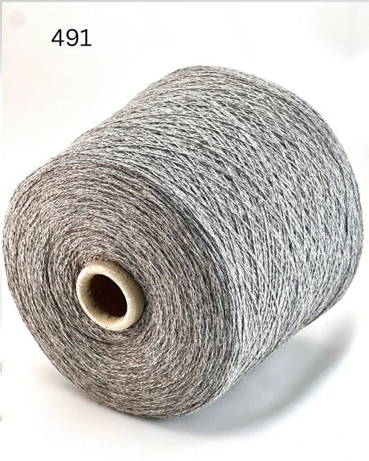 PROFILIO CASHAIR cashmere camel hair yarn in Grey Melange, Italian lace weight yarn for sweaters, cardigans, shawls, and luxury knitwear.