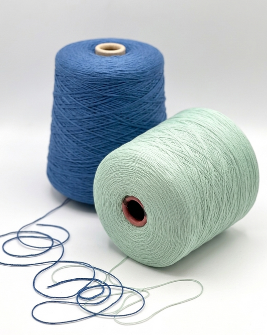 Filati Be.Mi.Va ORGANIC PARK cotton nylon Italian lace yarn with airy chain structure at iDOKNiT.