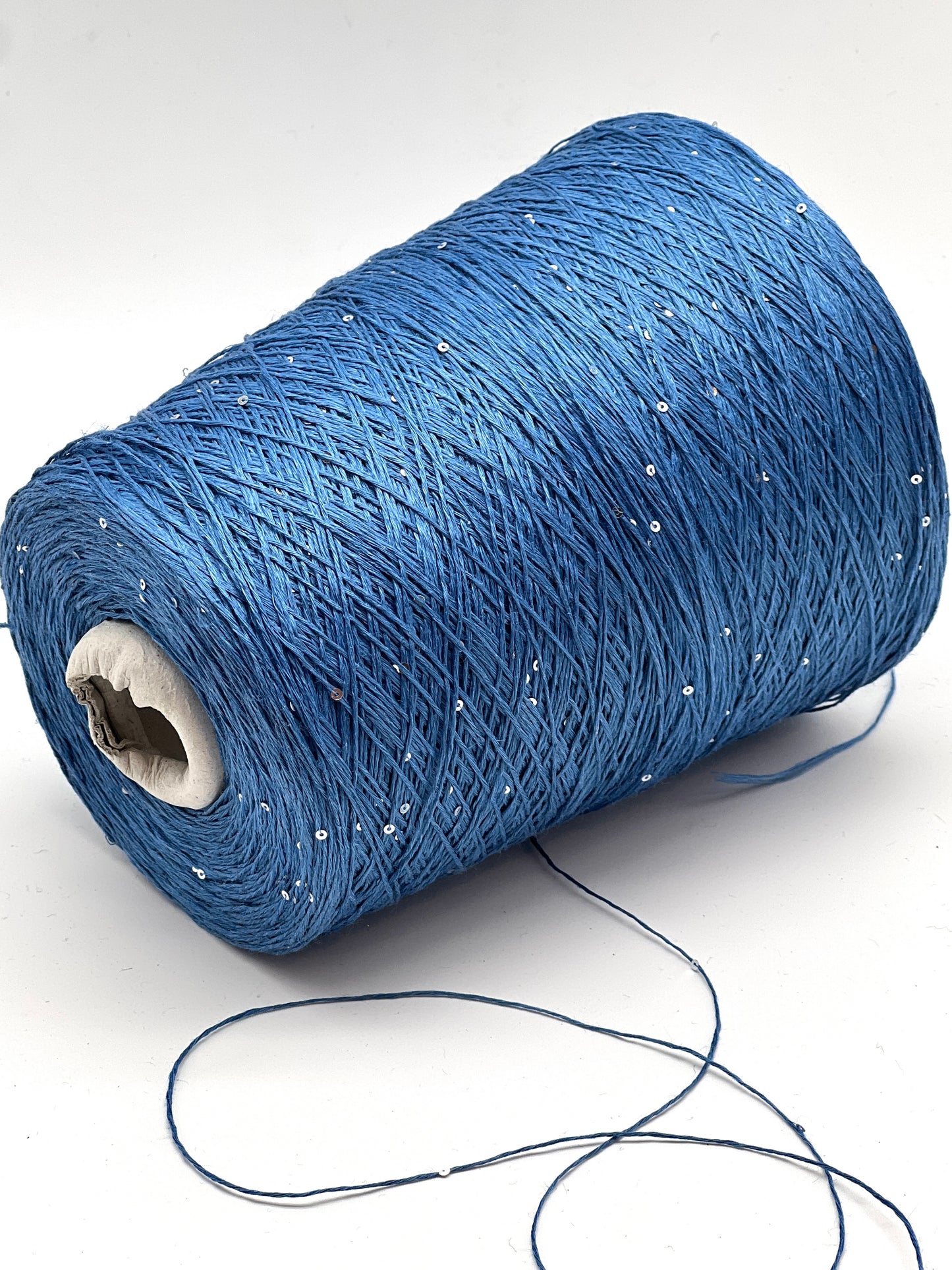 Paillettes Linen Silk Sparkling Yarn, SAINT TROPEZ, Luxury Italian Yarn by RiGo, Sold in Balls or on Cone, Fingering Weight, 400m/100g (437y/3.52oz)