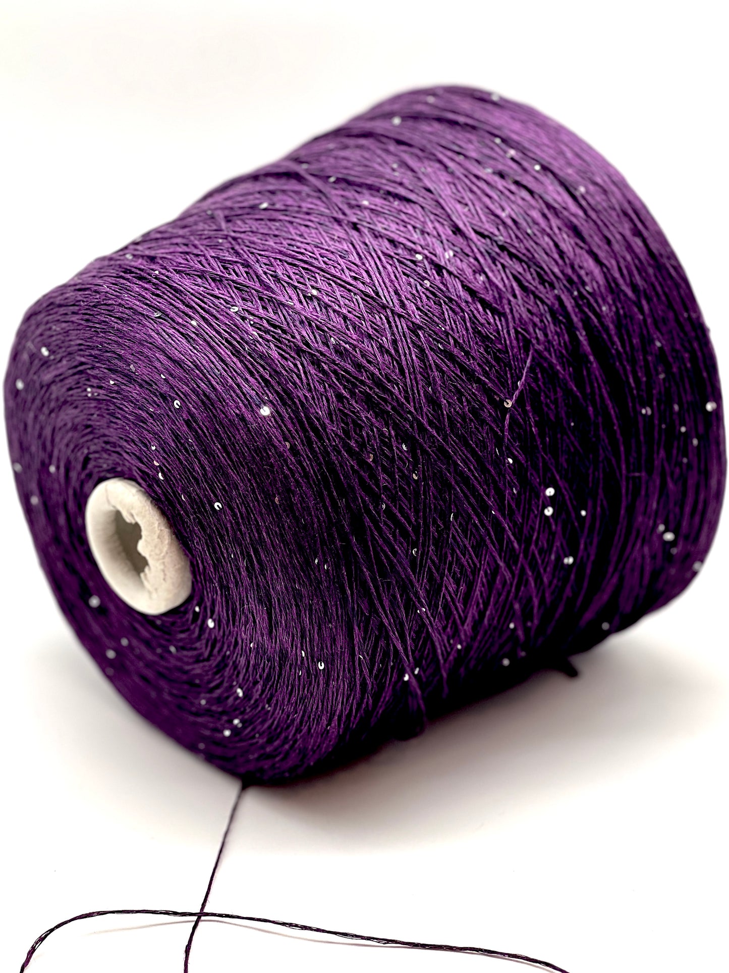 Paillettes Linen Silk Sparkling Yarn, SAINT TROPEZ, Luxury Italian Yarn by RiGo, Sold in Balls or on Cone, Fingering Weight, 400m/100g (437y/3.52oz)