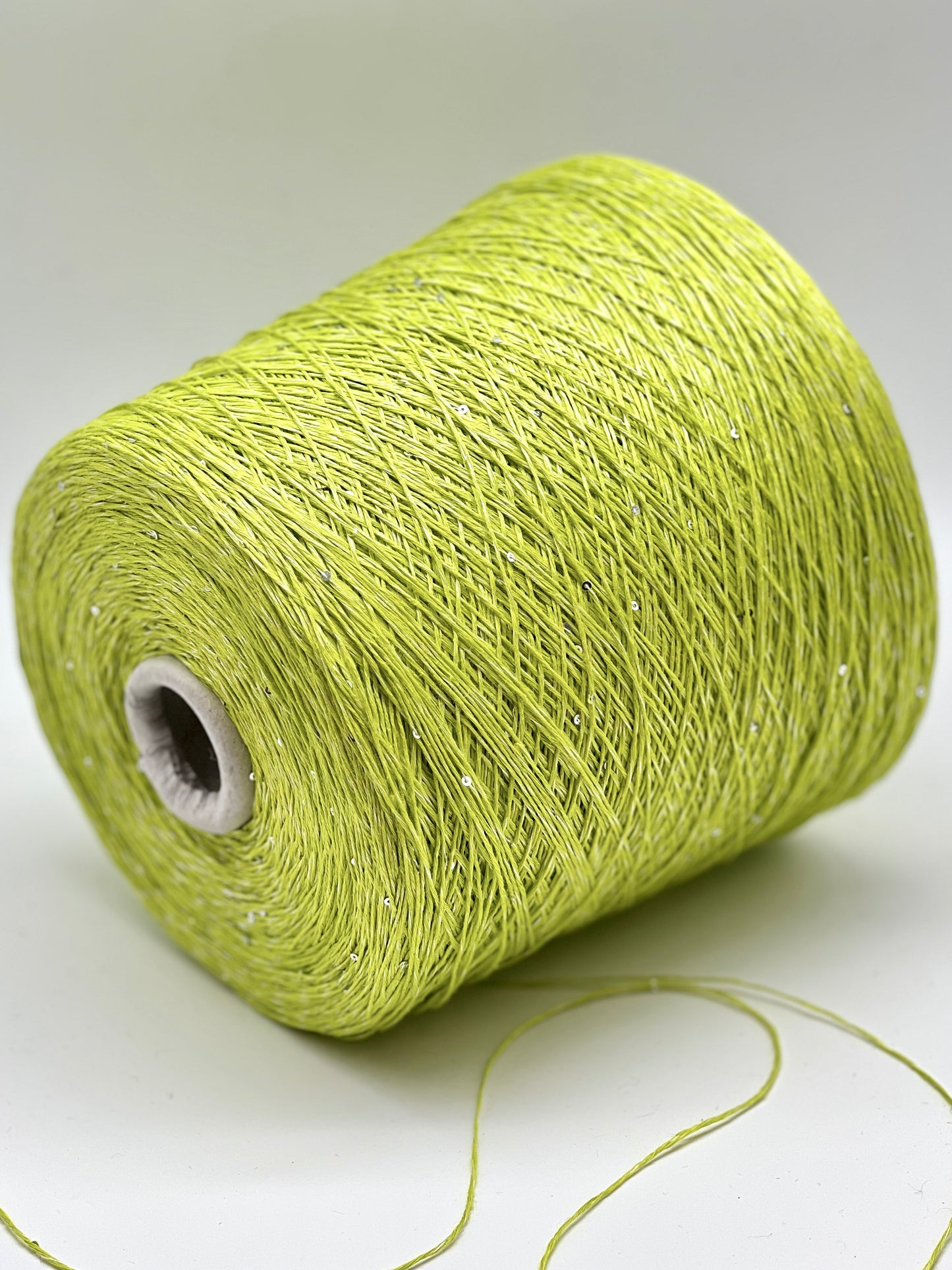 Paillettes Linen Silk Sparkling Yarn, SAINT TROPEZ, Luxury Italian Yarn by RiGo, Sold in Balls or on Cone, Fingering Weight, 400m/100g (437y/3.52oz)