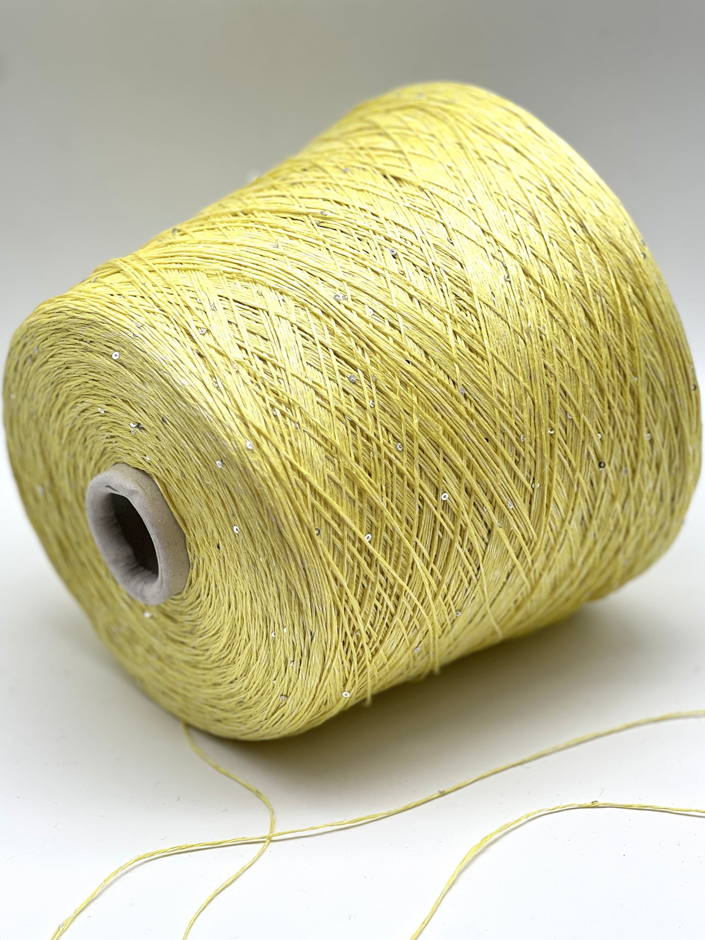 Paillettes Linen Silk Sparkling Yarn, SAINT TROPEZ, Luxury Italian Yarn by RiGo, Sold in Balls or on Cone, Fingering Weight, 400m/100g (437y/3.52oz)