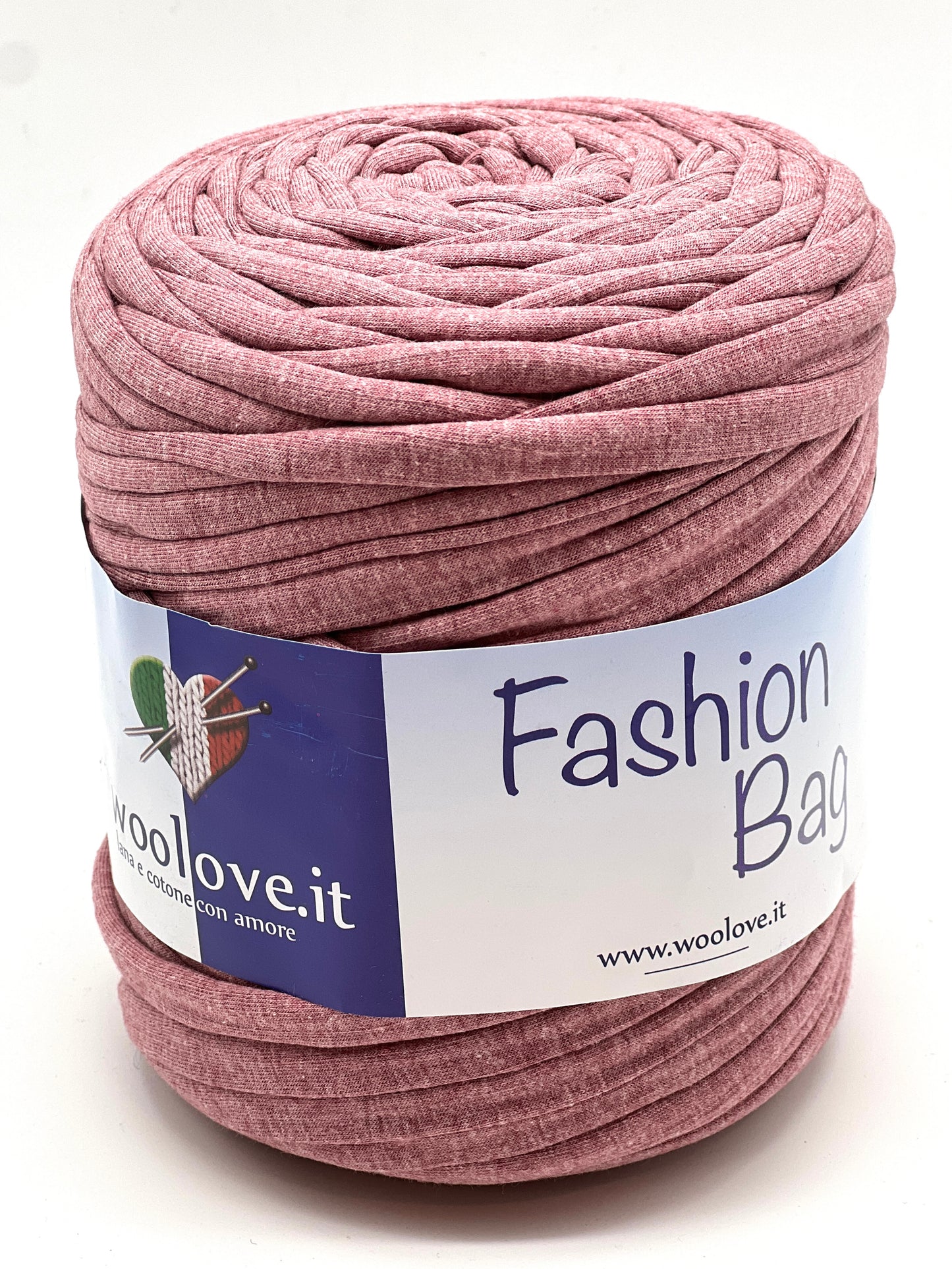 RIBON Spagehtti Yarn, FASHION BAG,  Made from Real T-Shirt Material, Cotton Lycra Stretch Thread, Italy, Perfect for Crochet Bags, 700g/130m
