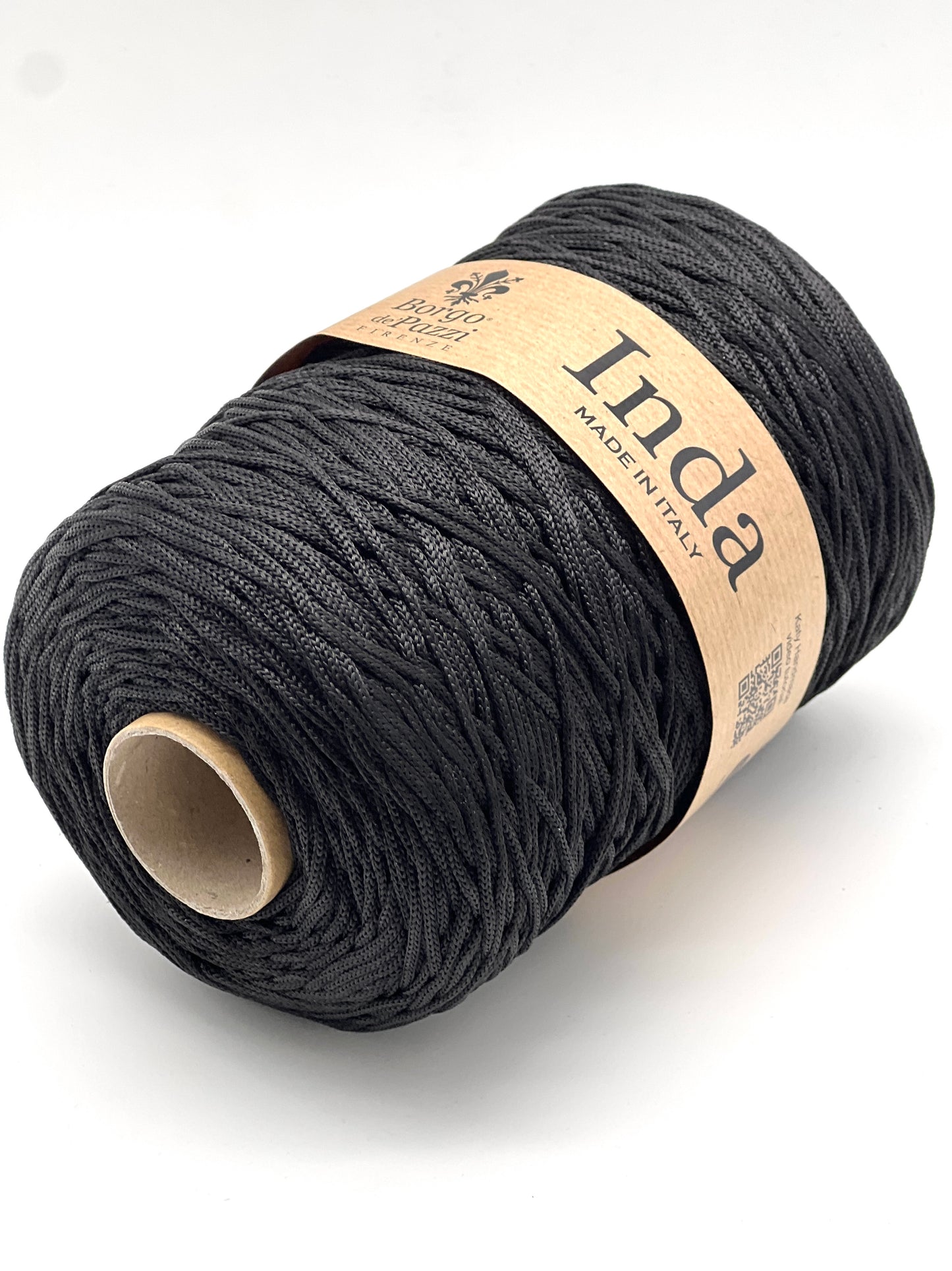 Structured, Water-Resistant Yarn, INDA by Borgo de Pazzi, Italy, Perfect for Crochet Bags, Baskets, Home Décor and Macramé, 500g/570m