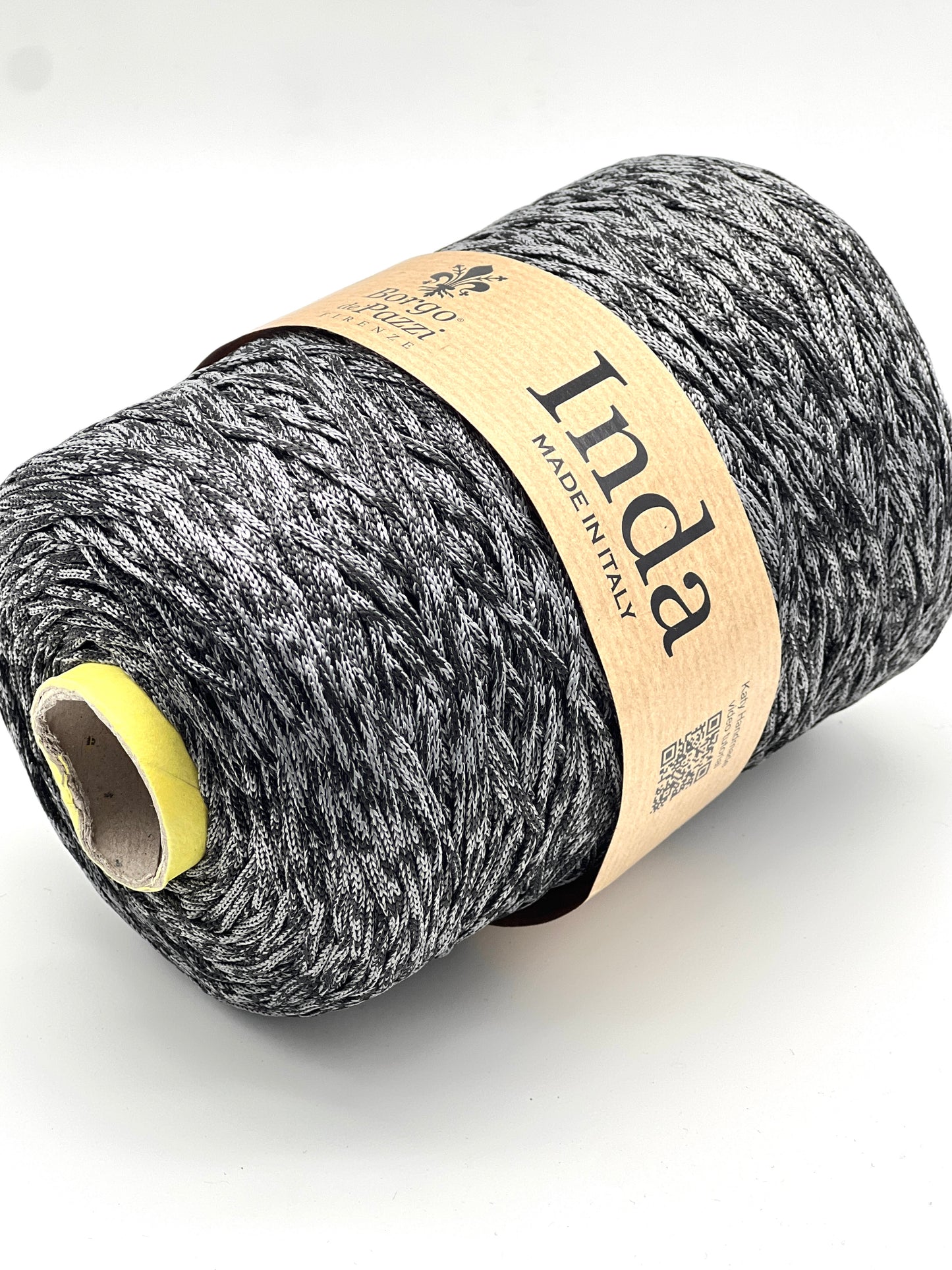 Structured, Water-Resistant Yarn, INDA by Borgo de Pazzi, Italy, Perfect for Crochet Bags, Baskets, Home Décor and Macramé, 500g/570m