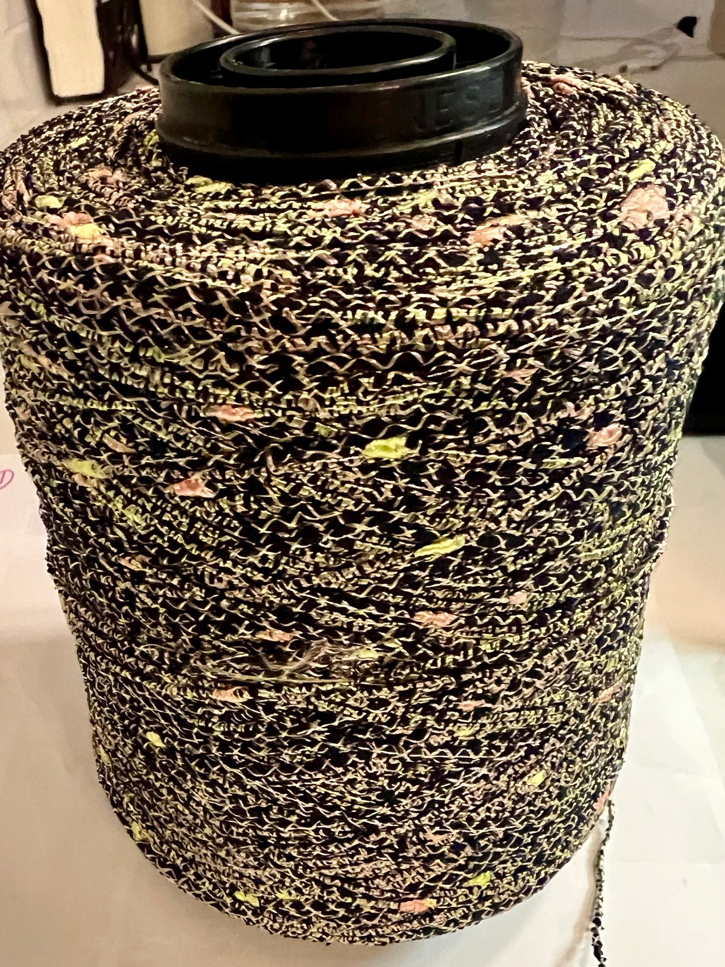 Cotton Lurex Cocoon-Slub Effect Yarn, STELLINA, Premium Italian Yarn by RIGO, Available in Balls and on Cone, Sport Weight, 320m/100g (350y/3.52oz)