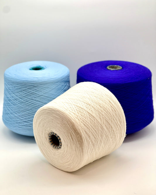 Zegna Baruffa Cashwool 100% extrafine merino lace weight yarn from iDOKNiT. Premium Italian-spun ultra-fine fiber for luxury knitting and weaving, 1500m per 100g.