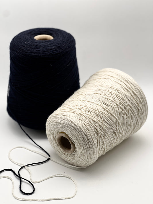 WHOLE ORIGINAL CONE: Lambswool Yarn, FALKLAND, Premium Italian Yarn by Loro Piana, Sport Weight, 300m/100g (328y/3.52oz)