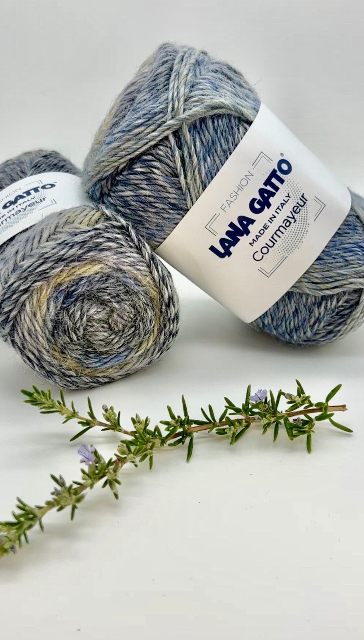 Alpaca 30 Virgin Wool 70 Multi-Colored Yarn, COURMAYEUR, Limited Fashion Collection by Lana Gatto, Italy, Worsted Weight, 200m/100g (219y/3.52oz)