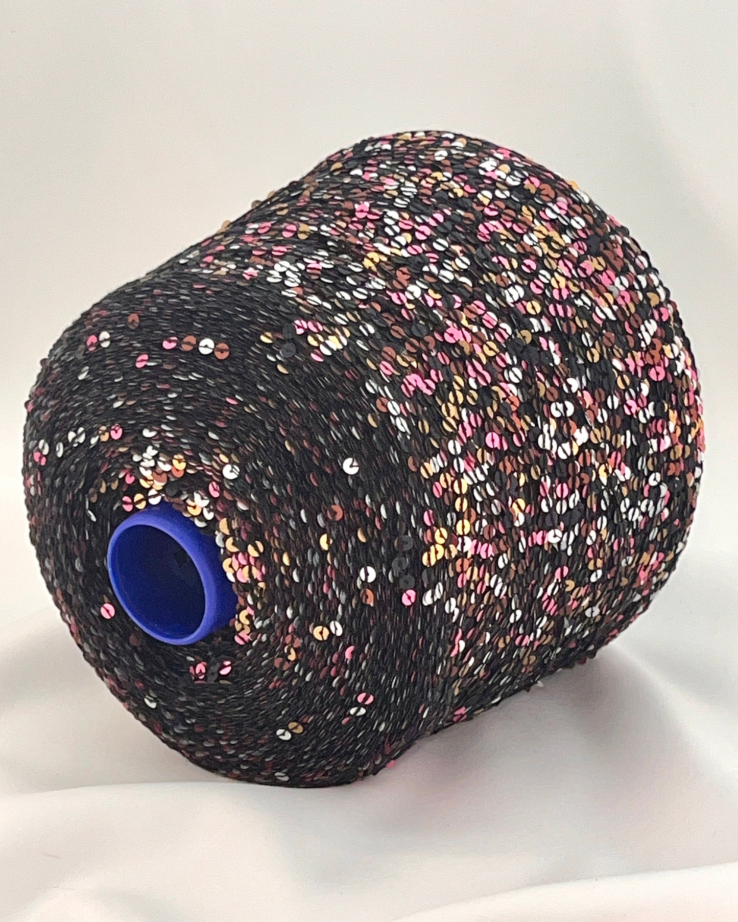 Paillettes Yarn, Multicolor Paillettes Yarn, Fashion Yarn, CARISIO, Italian Yarn, Hand Knitting, 4 mm Paillettes, 120m/100g (132y/3.52oz)