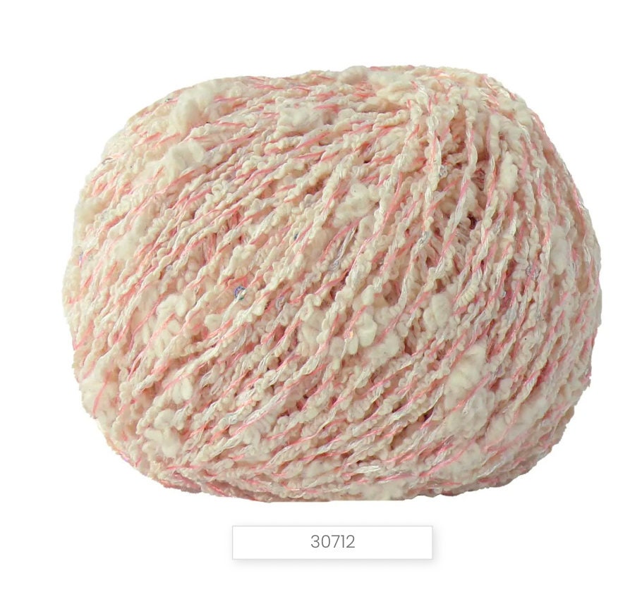 PAILLETTES Cotton Yarn, Sequin Yarn, CIPRO, Chanel-Style Yarn, Lana Gatto, Italian Yarn, Tshirt yarn, Fashion Collection Yarn, 50g/90m (98y/1.76oz)