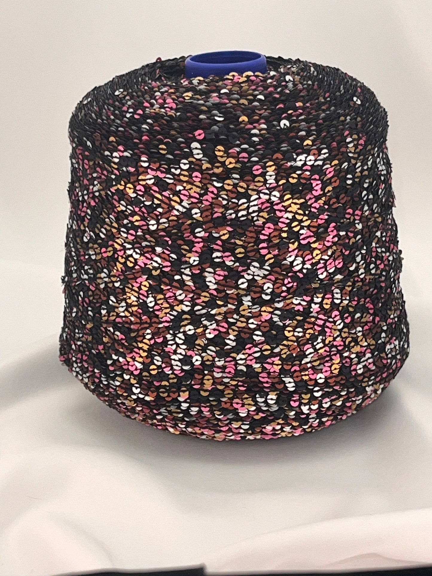 Paillettes Yarn, Multicolor Paillettes Yarn, Fashion Yarn, CARISIO, Italian Yarn, Hand Knitting, 4 mm Paillettes, 120m/100g (132y/3.52oz)