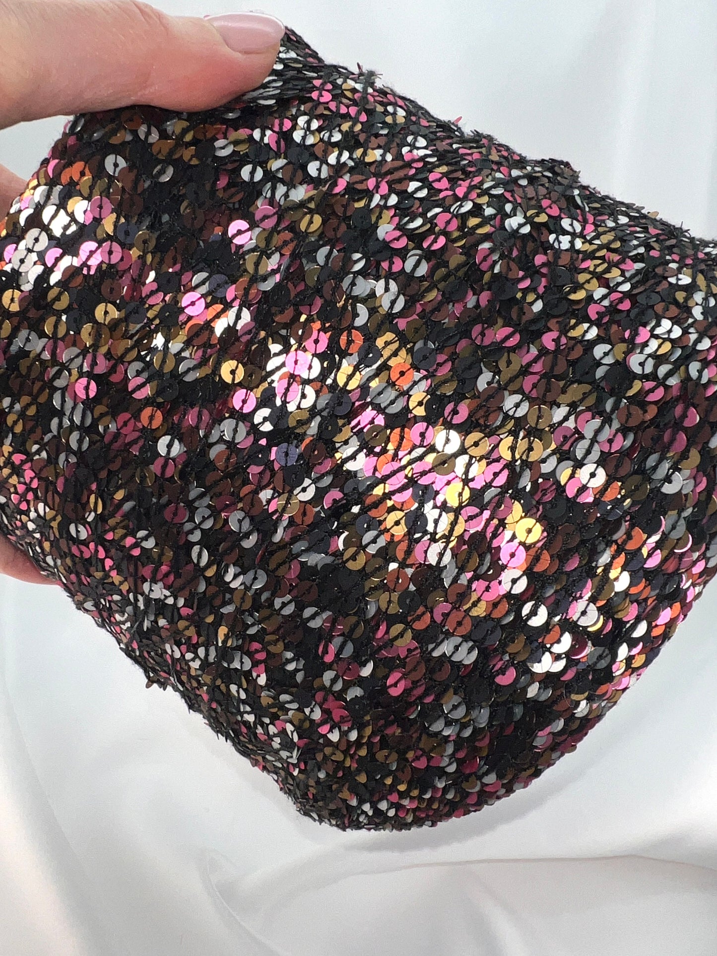 Paillettes Yarn, Multicolor Paillettes Yarn, Fashion Yarn, CARISIO, Italian Yarn, Hand Knitting, 4 mm Paillettes, 120m/100g (132y/3.52oz)