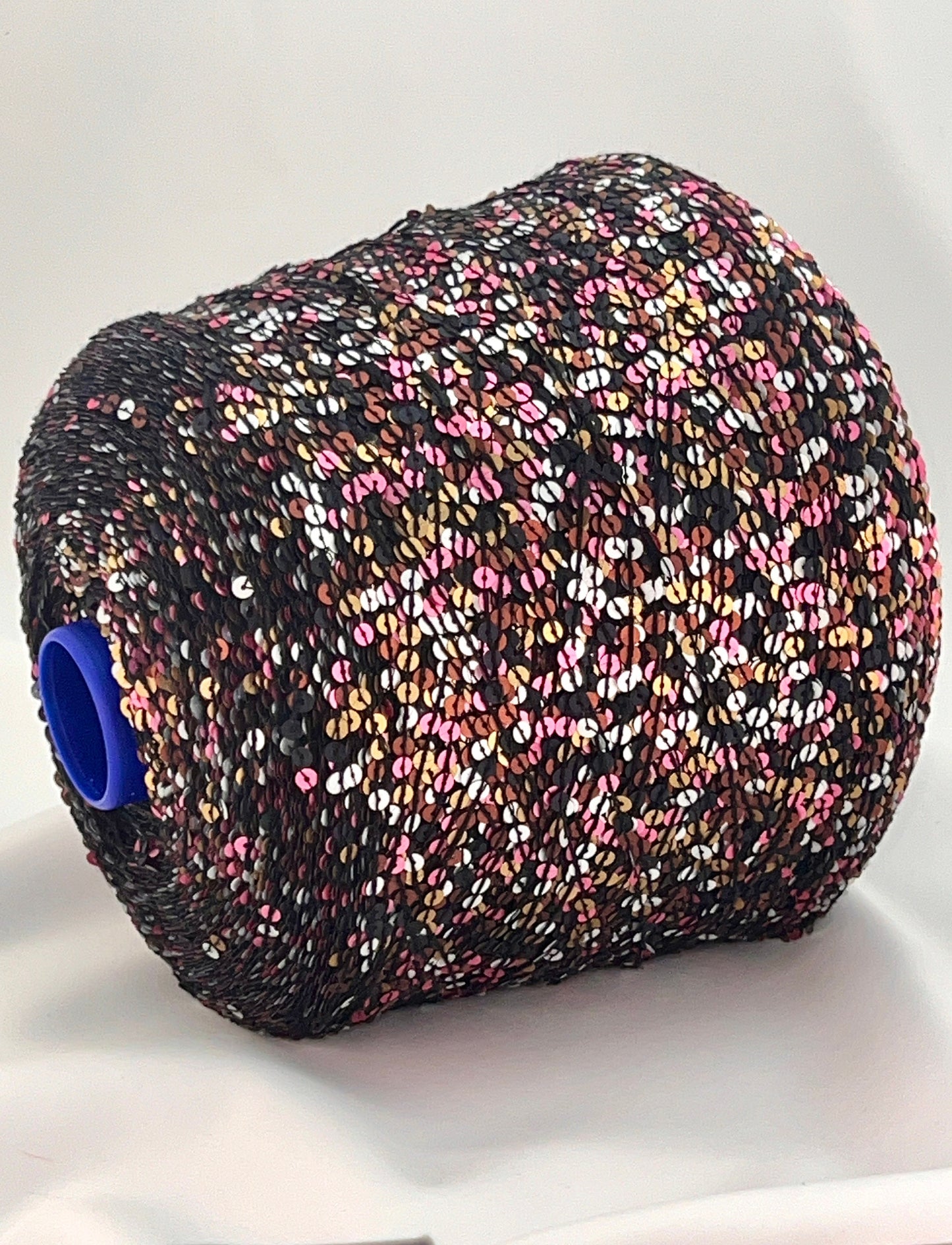 Paillettes Yarn, Multicolor Paillettes Yarn, Fashion Yarn, CARISIO, Italian Yarn, Hand Knitting, 4 mm Paillettes, 120m/100g (132y/3.52oz)
