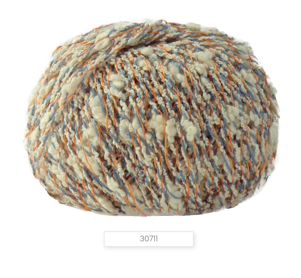 PAILLETTES Cotton Yarn, Sequin Yarn, CIPRO, Chanel-Style Yarn, Lana Gatto, Italian Yarn, Tshirt yarn, Fashion Collection Yarn, 50g/90m (98y/1.76oz)