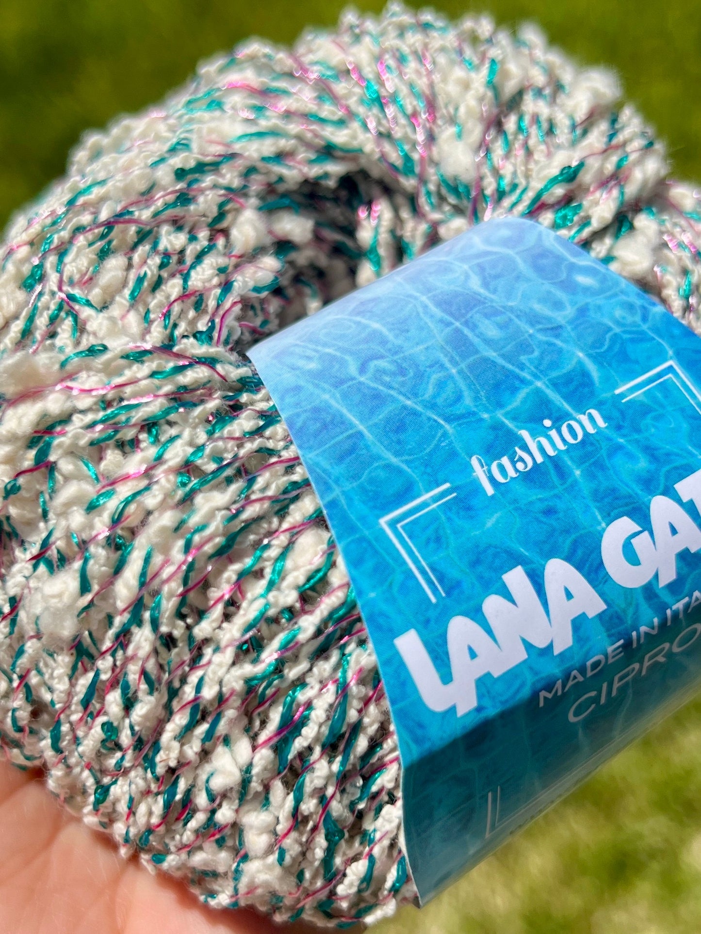 PAILLETTES Cotton Yarn, Sequin Yarn, CIPRO, Chanel-Style Yarn, Lana Gatto, Italian Yarn, Tshirt yarn, Fashion Collection Yarn, 50g/90m (98y/1.76oz)