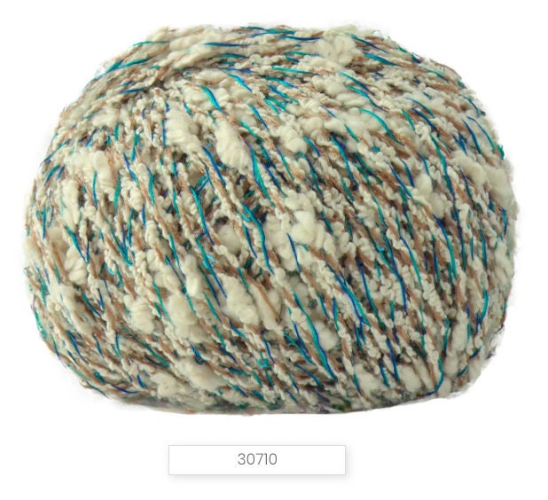 PAILLETTES Cotton Yarn, Sequin Yarn, CIPRO, Chanel-Style Yarn, Lana Gatto, Italian Yarn, Tshirt yarn, Fashion Collection Yarn, 50g/90m (98y/1.76oz)