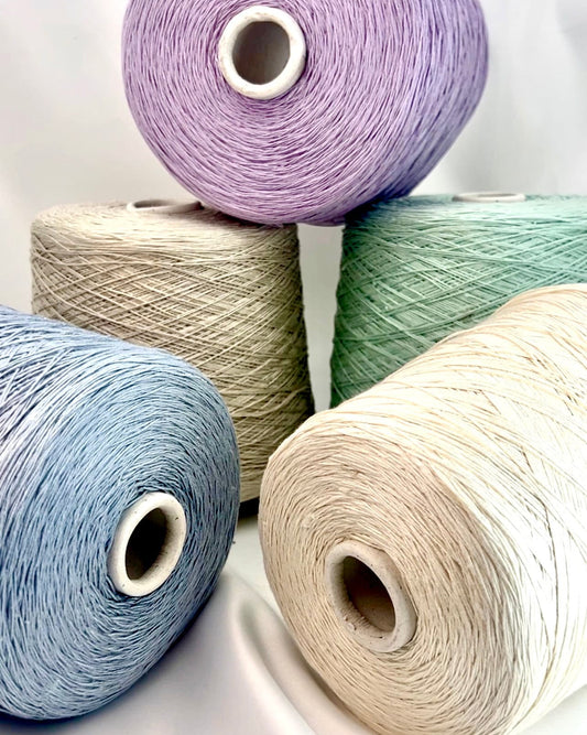 Luxury Italian silk shappe yarn Ri.Go SETA SHAPPE close up texture
100 percent silk lace yarn for shawls scarves and weaving
Italian silk yarn with soft luminous finish and elegant drape
Ri.Go SETA SHAPPE lace weight silk yarn for crochet and knitwear
Silk shappe yarn made in Italy for refined luxury garments