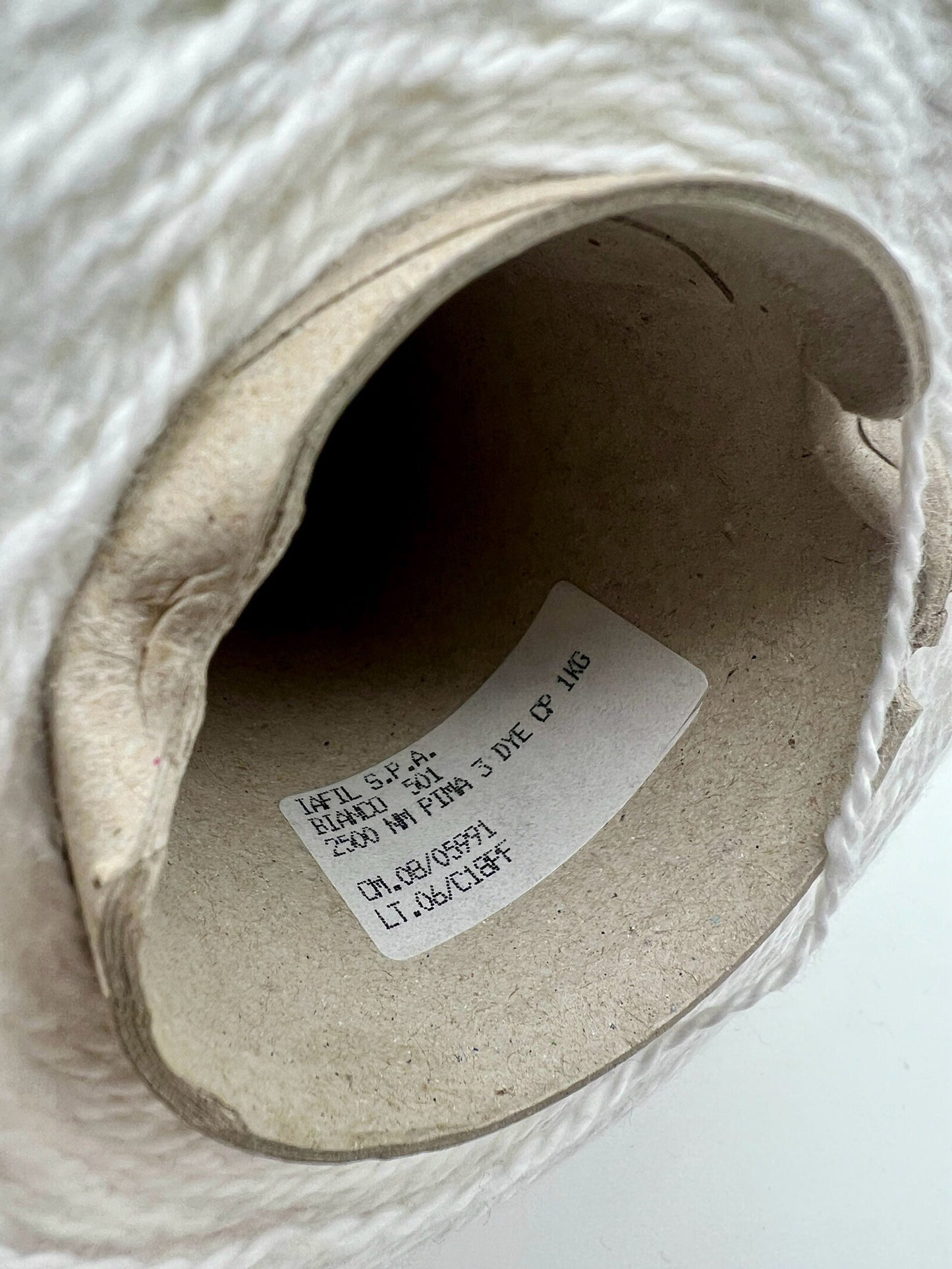 PIMA Cotton Yarn, IAFIL spa, 100% Pima Cotton, Super Soft Cotton, Yarn on Cone, Italian Yarn, 250m/100g