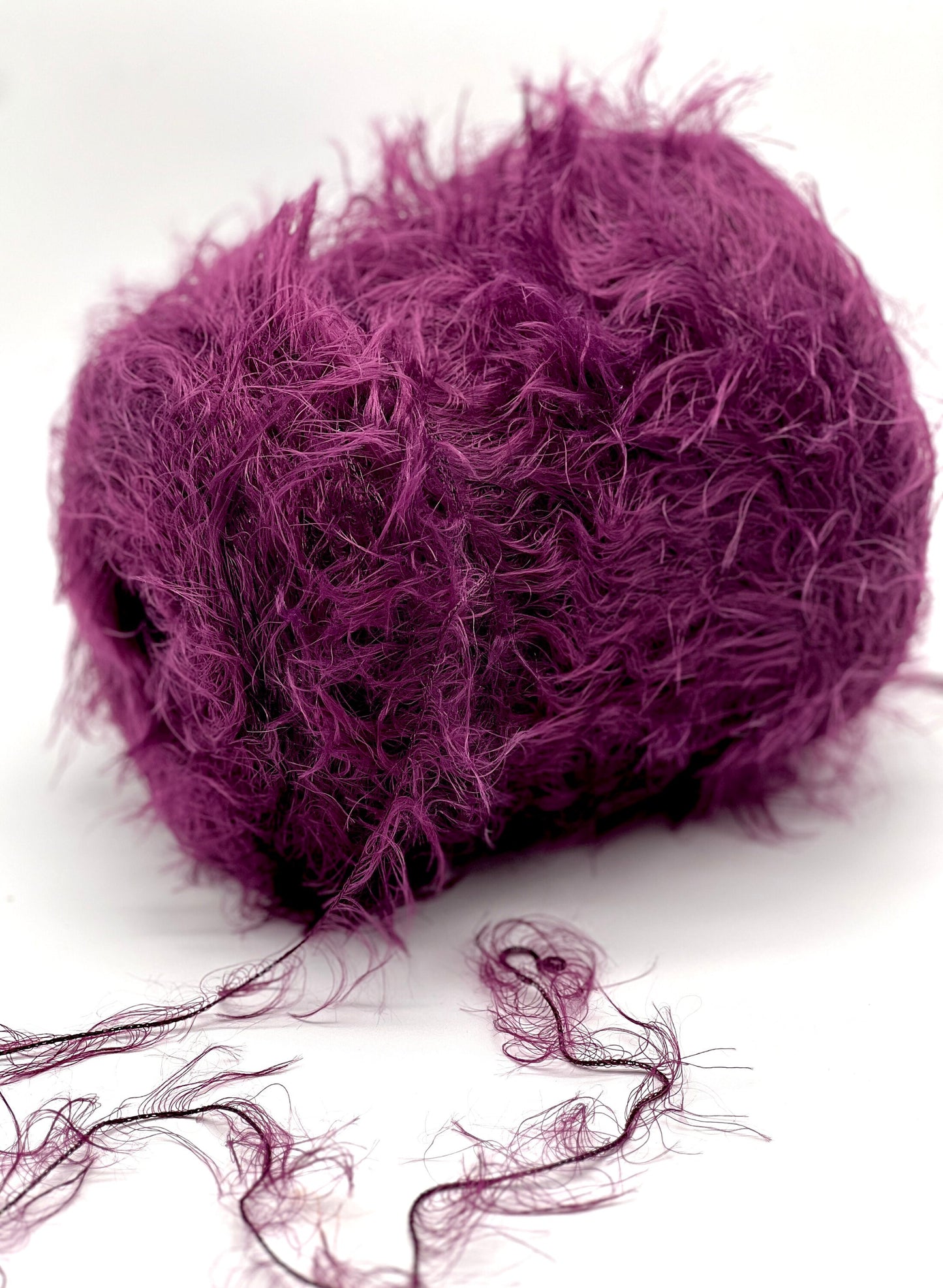 SWAN'S DOWN Fluffy Yarn, POMPEI, 100% Polyamide, Italian Fur Yarn, Availble in Balls and on a Cone, 350m/100g (383y/3.52oz)