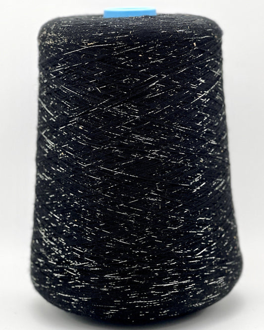 Luxury Italian cotton lurex lace yarn by FILMAR PASHA with elegant paillette shimmer for knitting, crochet, weaving, layering garments, and designer-inspired projects