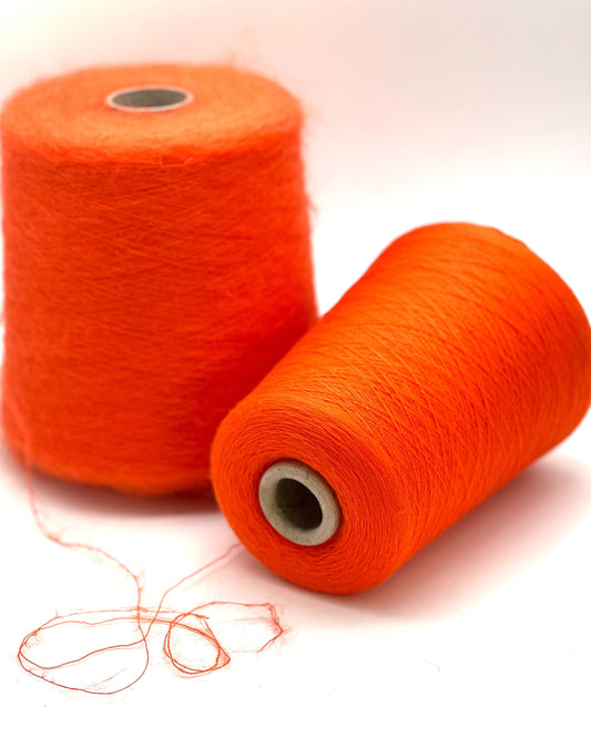ILARIA AURORA mohair and WISH merino perfect color match
Luxury Italian mohair and merino lace yarns
Perfectly matched mohair and merino yarn colors for knitting
Italian Superkid mohair and extrafine merino yarn close up
Soft halo mohair with smooth merino yarn pairing