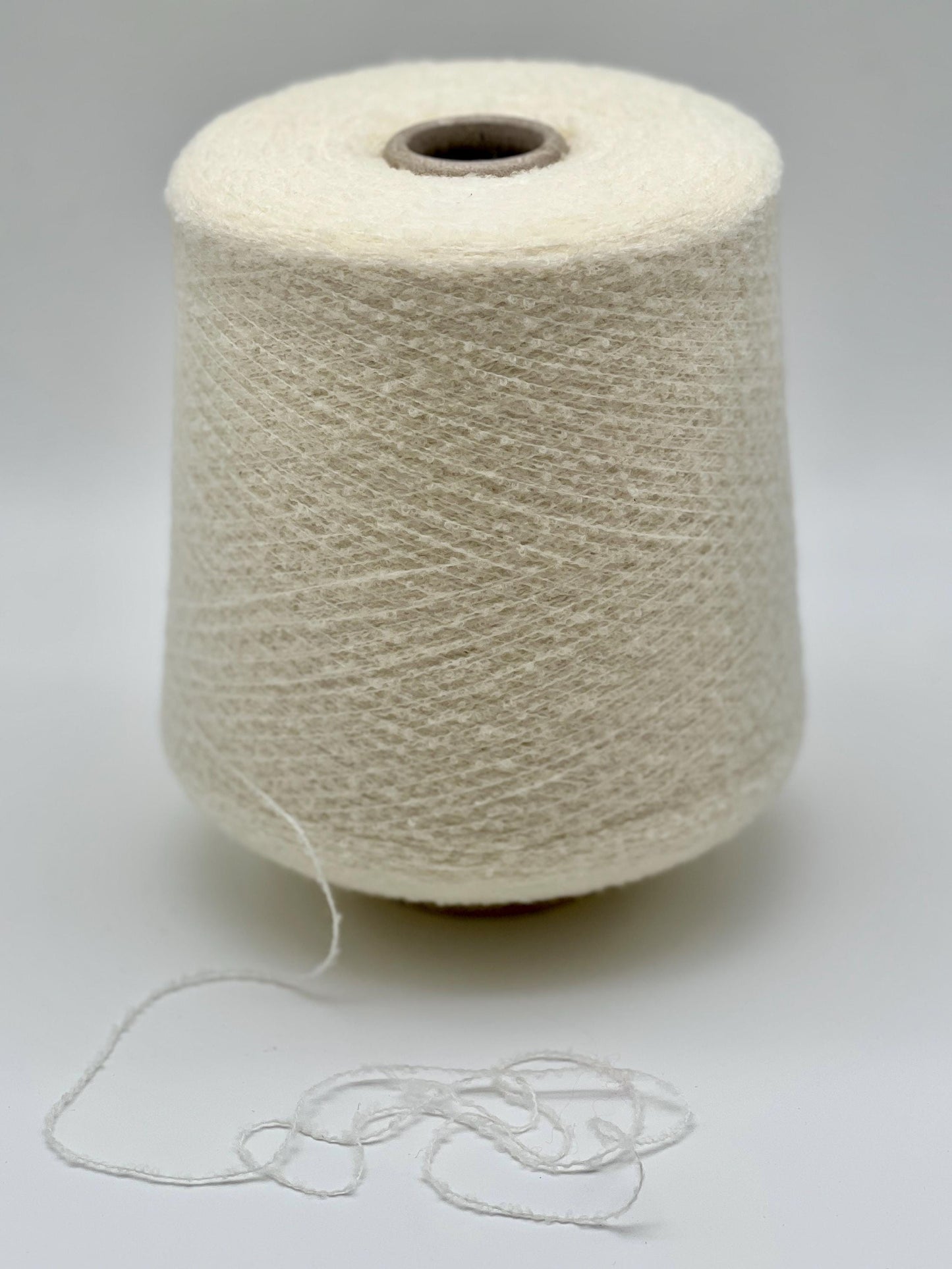 FLUFFY Boucle Merino Yarn, HAIR WISH, Premium Italian Yarn by Loro Piana, Available in Balls and on Cones, Lace Weight, 1200m/100g (1321y/3.52oz)