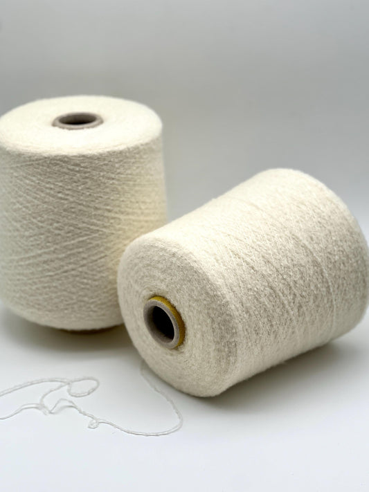 FLUFFY Boucle Merino Yarn, HAIR WISH, Premium Italian Yarn by Loro Piana, Available in Balls and on Cones, Lace Weight, 1200m/100g (1321y/3.52oz)