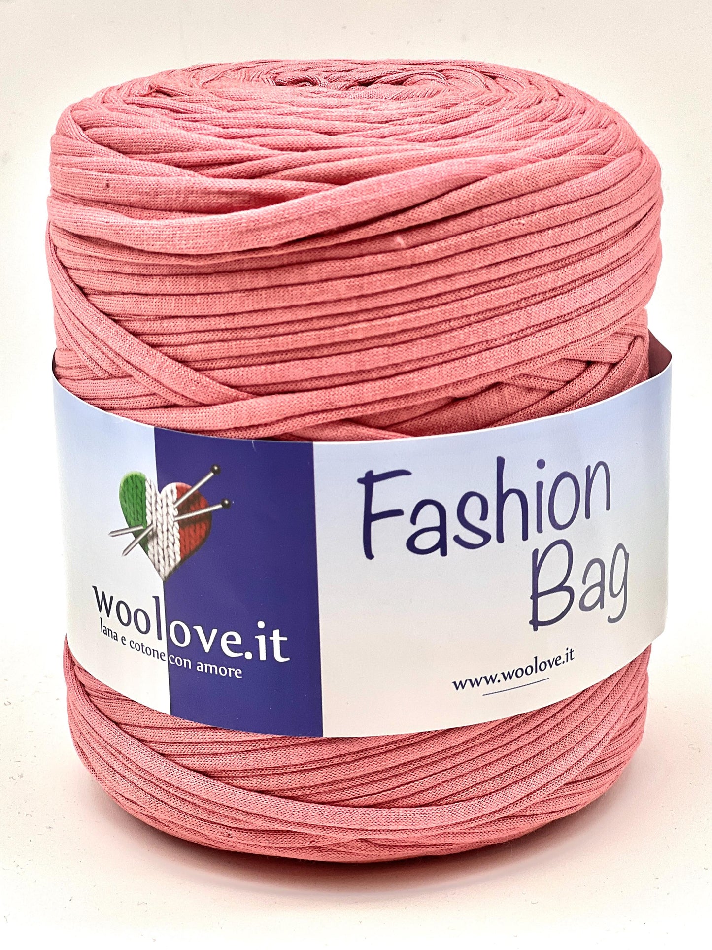 RIBON Spagehtti Yarn, FASHION BAG,  Made from Real T-Shirt Material, Cotton Lycra Stretch Thread, Italy, Perfect for Crochet Bags, 700g/130m