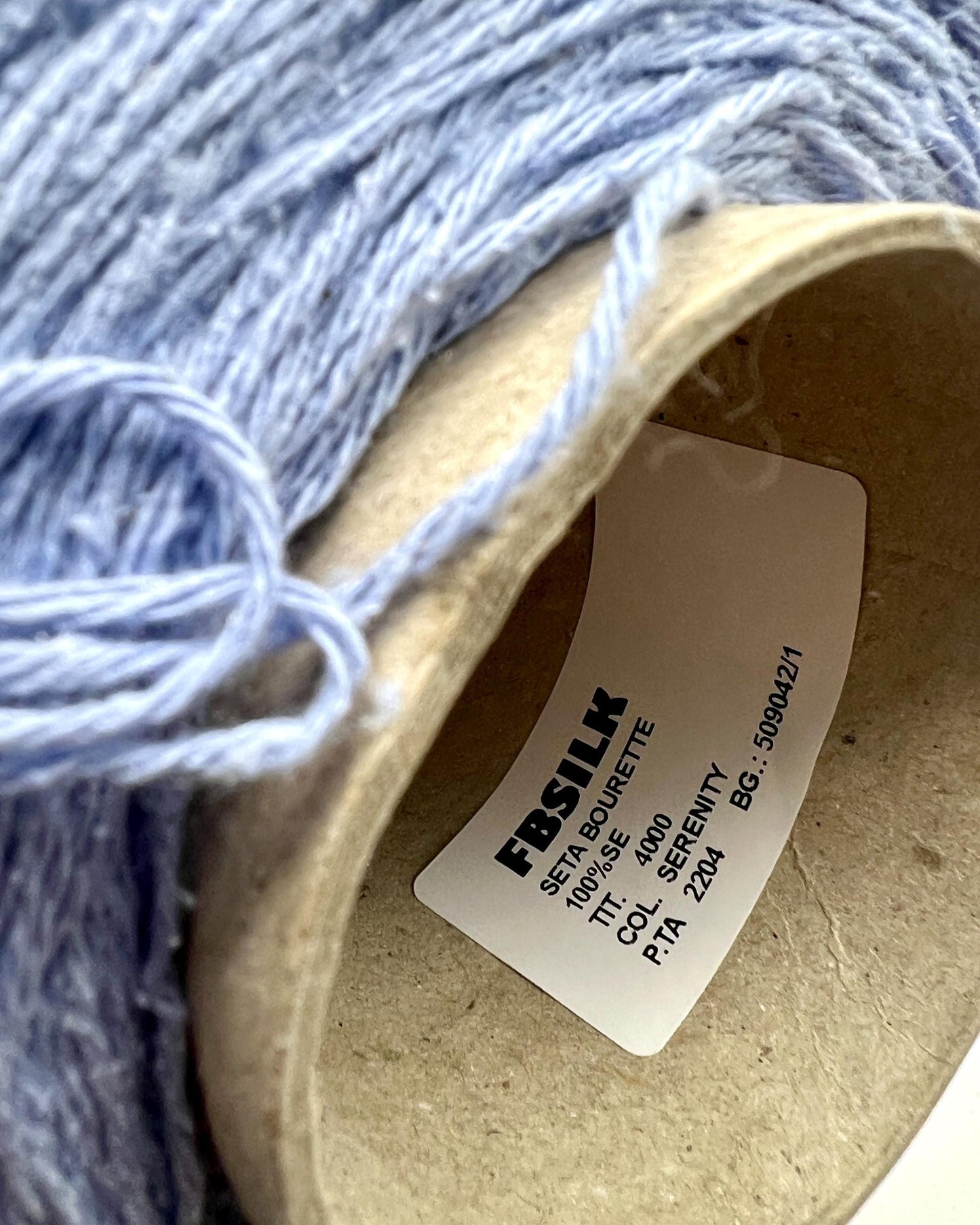 Seta Bourette Silk 100%, Premium Italian Yarn by Filati Buratti, Available in Balls and on Cones, Fingering Weight, 400m/100g (437y)