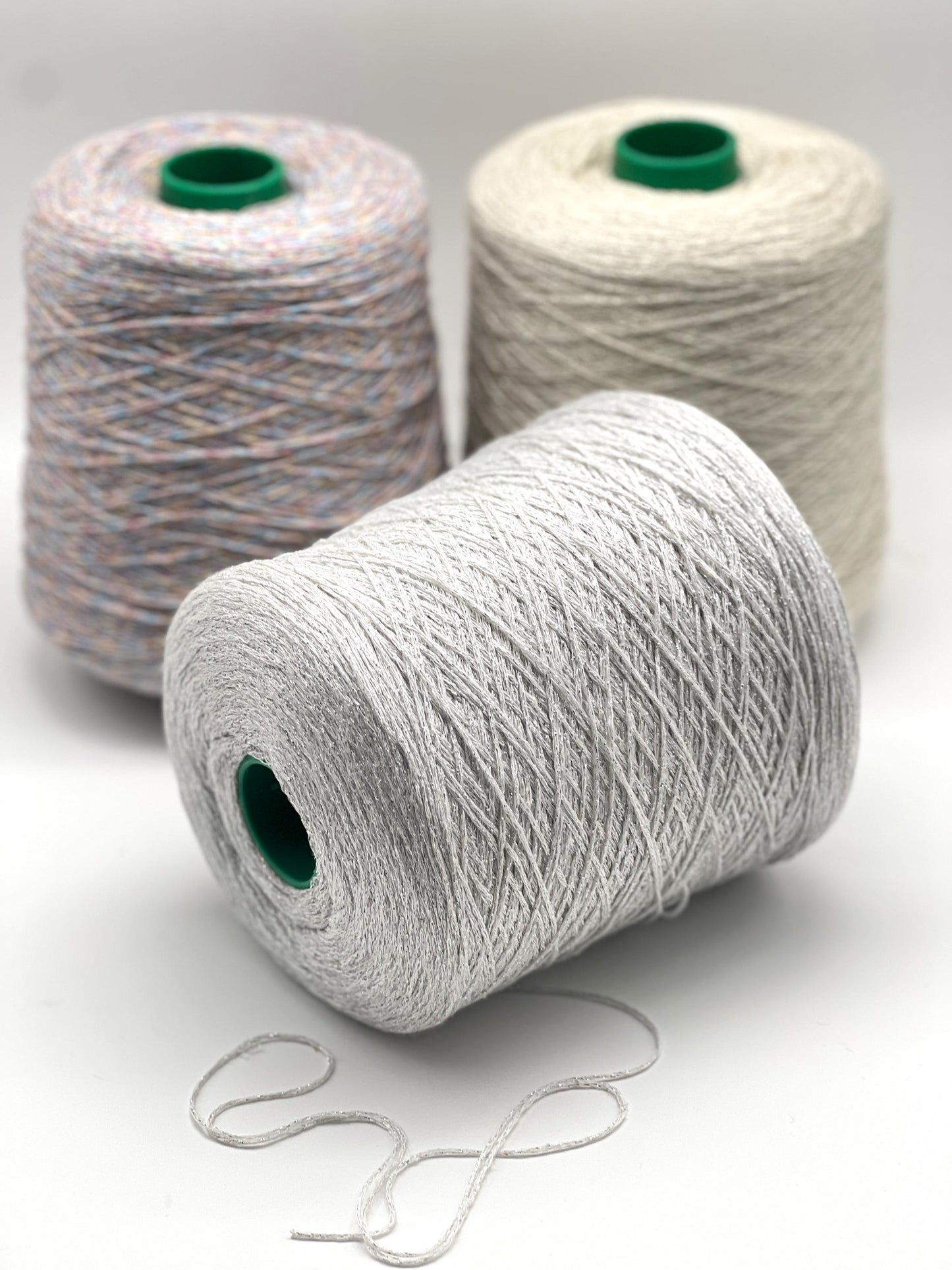 Lurex Silk Viscose CABLE Yarn, BIKINI, Luxury Italian Yarn by RiGo, Party Yarn, Sold in Balls or on Cones, Fingering Weight - 420m/100g