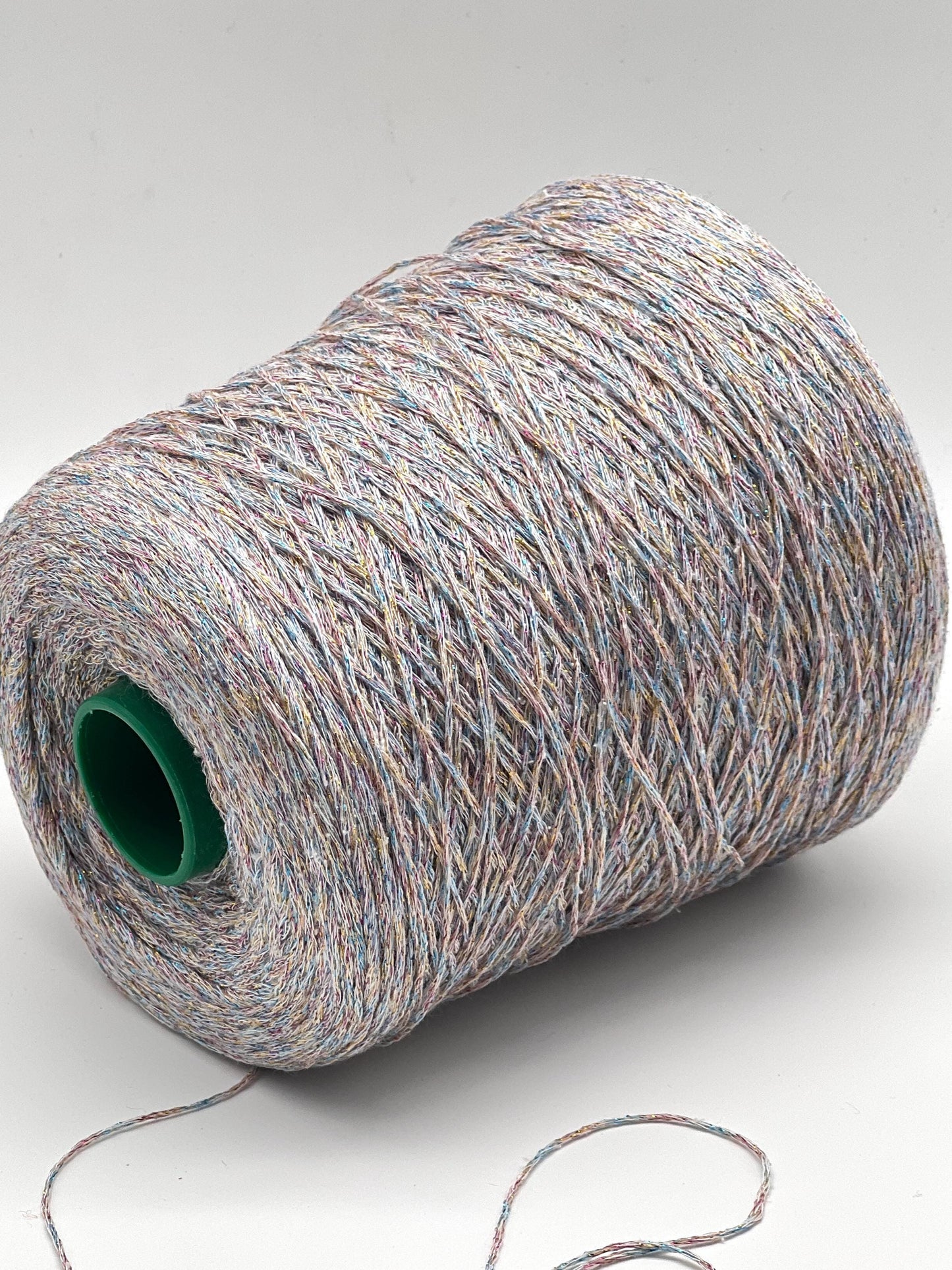 Lurex Silk Viscose CABLE Yarn, BIKINI, Luxury Italian Yarn by RiGo, Party Yarn, Sold in Balls or on Cones, Fingering Weight - 420m/100g