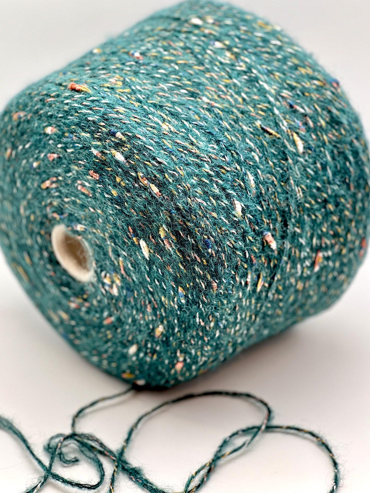 Alpaca Viscose Fantasy CHANEL-Style Yarn, TAURUS, Luxury Italian Yarn by RiGo, Available in Balls and on Cone, Aran Weight, 180m/100g (196y)