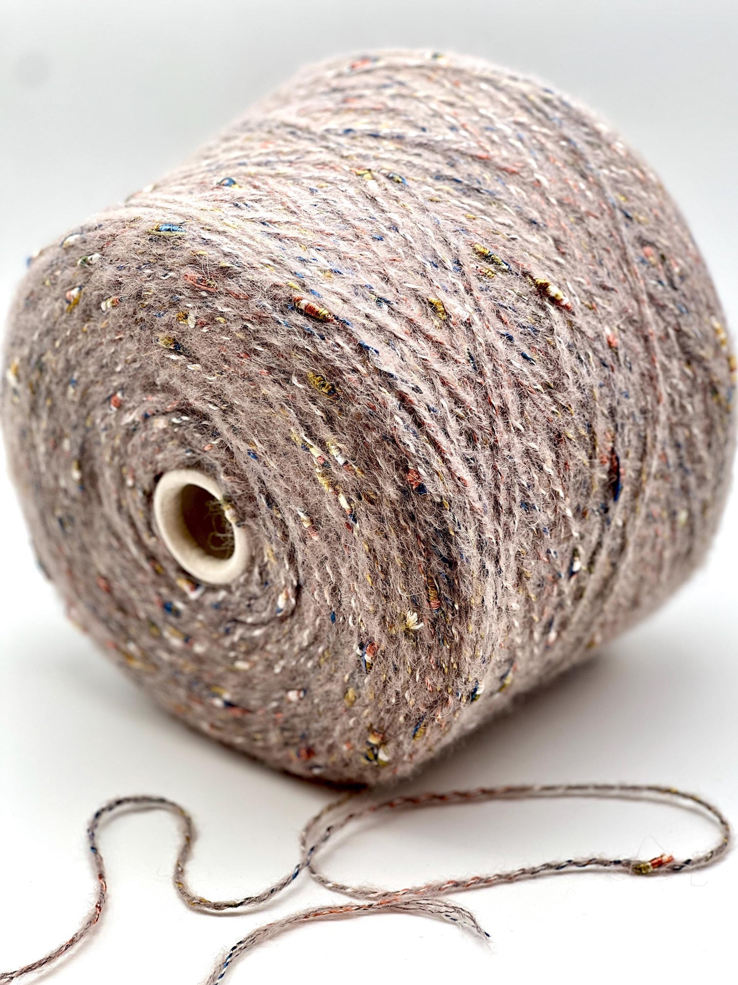 Alpaca Viscose Fantasy CHANEL-Style Yarn, TAURUS, Luxury Italian Yarn by RiGo, Available in Balls and on Cone, Aran Weight, 180m/100g (196y)