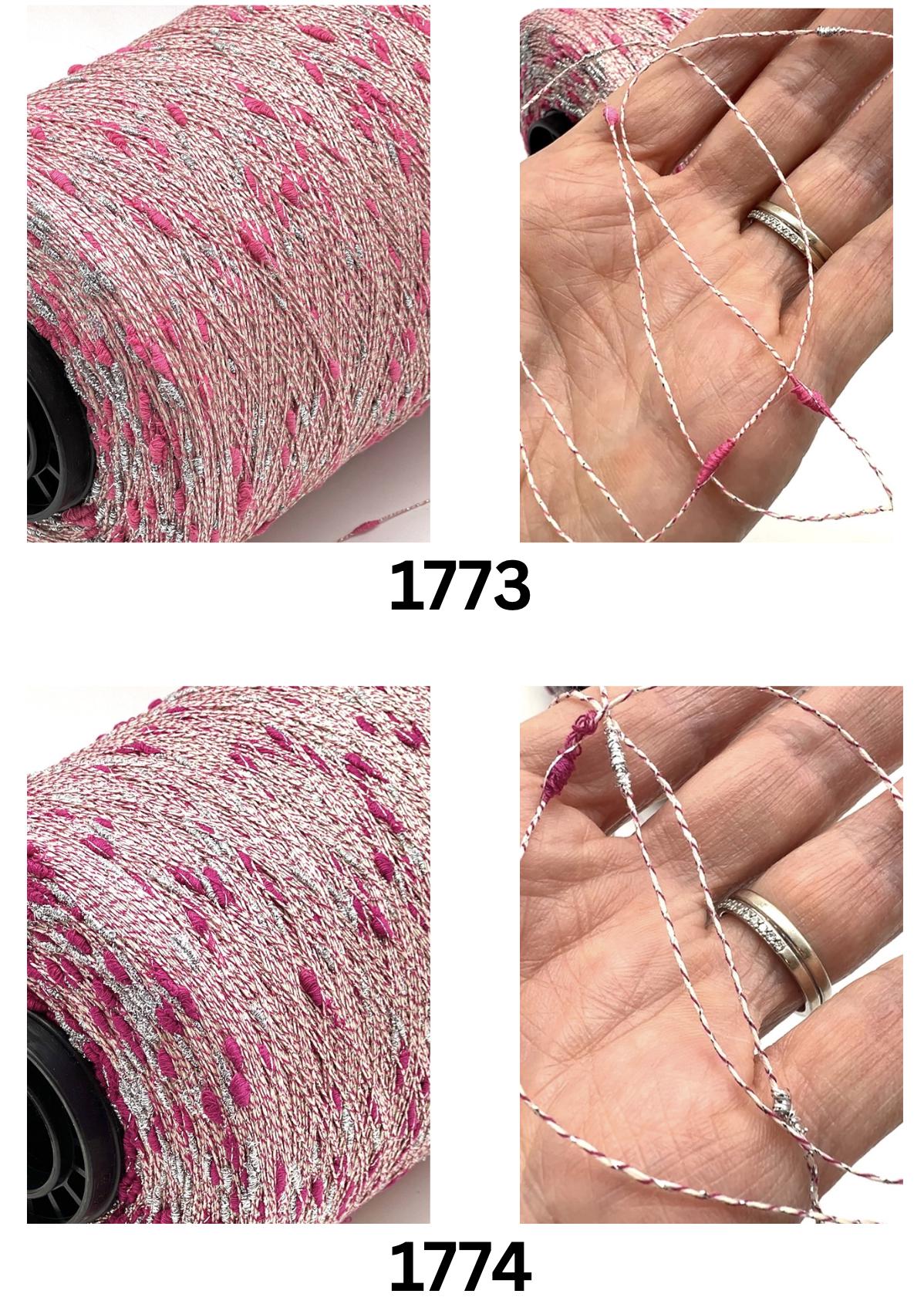 Cotton FANTASY FLAME Lurex Tweed Yarn, SUNFLOWER, Luxury Collection by RiGo, Sold in Balls or on Cones, Lace Yarn, 650m/100g (710y)