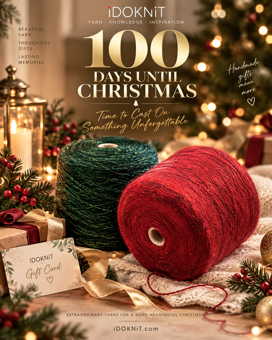 100 Days Until Christmas — Time to Cast On Something Unforgettable