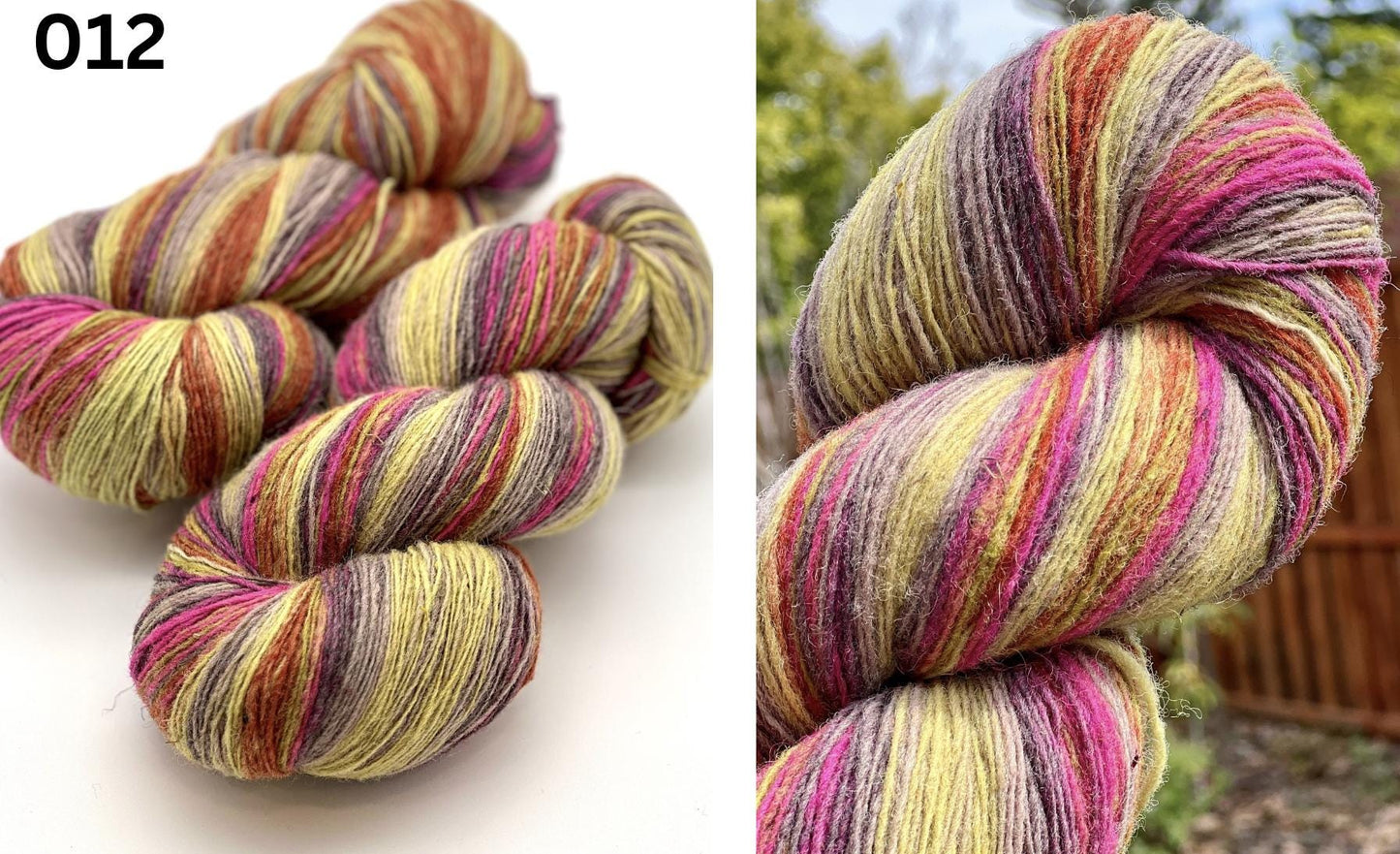 Exclusive iDOKNiT fingering weight heritage yarn, DUNDAGA 6.1 from Paces Vilnas Fabrika, Latvia. A traditional single-ply blend of 70% Latvian wool and 30% Latvian merino, providing 420m per 100g. Processed to retain 70% natural lanolin for unique warmth and a soft bloom. Curated by iDOKNiT in various authentic multi-color batches for rustic, high-quality knitwear.