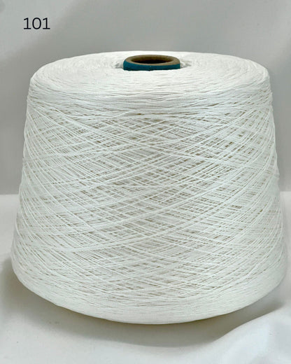Sesia Cable 8MG mercerized cotton lace weight yarn in hand wound balls from iDOKNiT