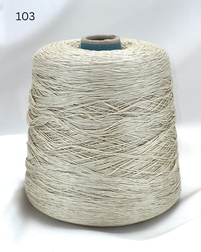 Sesia Cable 8MG mercerized cotton lace weight yarn in hand wound balls from iDOKNiT