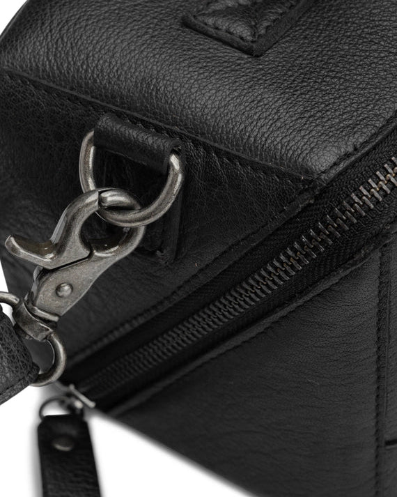 muud Cleo genuine leather box style crossbody project bag from iDOKNiT