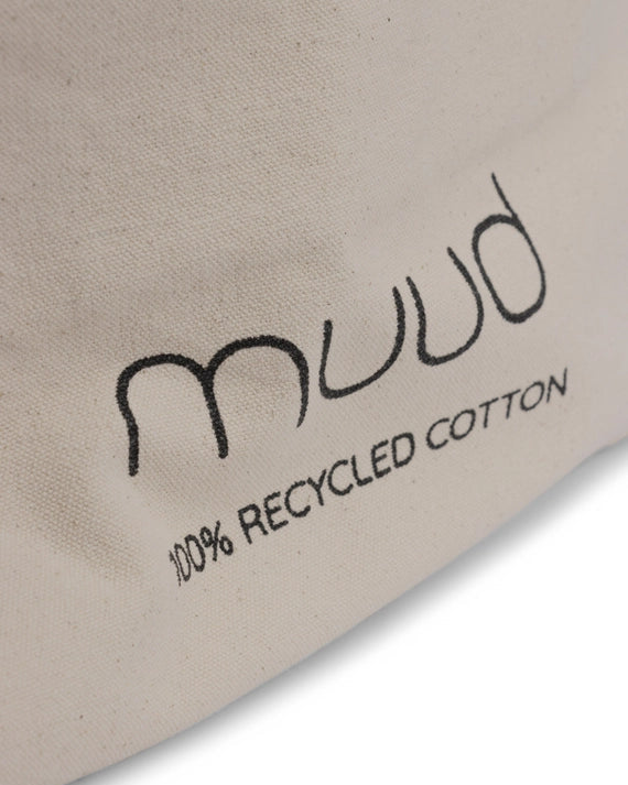 muud recycled cotton shopper tote bag canvas reusable project bag from iDOKNiT