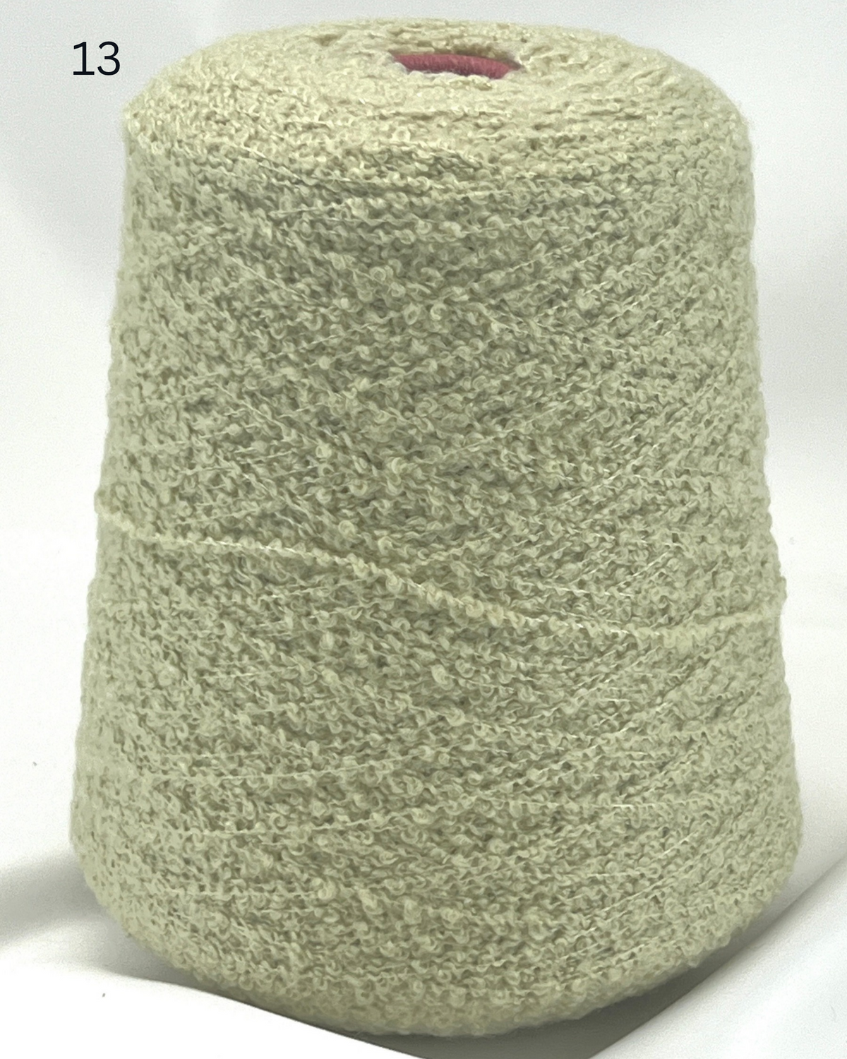 Zegna Baruffa 80 percent cashmere 20 percent silk boucle Italian textured yarn ball and cone from iDOKNiT