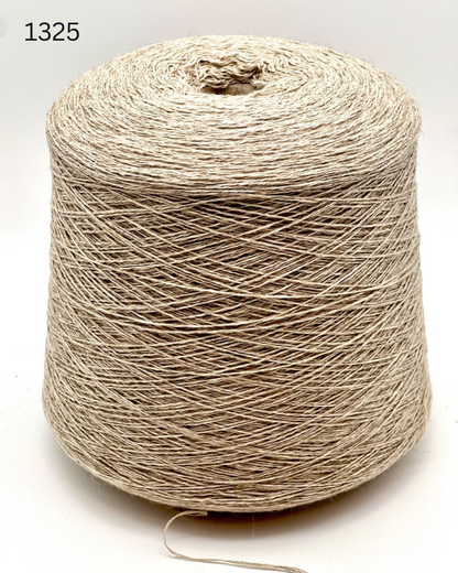 Loro Piana DONEGAL COARSEHAIR 100 percent pure Italian cashmere yarn ball and cone from iDOKNiT
