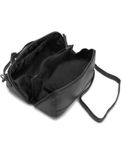 muud Cleo genuine leather box style crossbody project bag from iDOKNiT