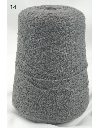Zegna Baruffa 80 percent cashmere 20 percent silk boucle Italian textured yarn ball and cone from iDOKNiT