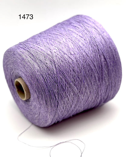 Servizi E Seta LINO linen yarn cone 1300m Italy
Luxury Italian 100 percent linen lace yarn close up
Fine linen yarn for summer tops weaving and blending
LINO linen yarn 1300m per 100g natural matte texture
Italian linen lace yarn for breathable garments and wraps